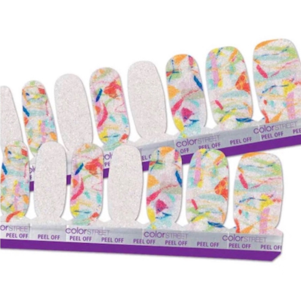 Color Street Confetti Peel-Off Nail Strips - Multicolor